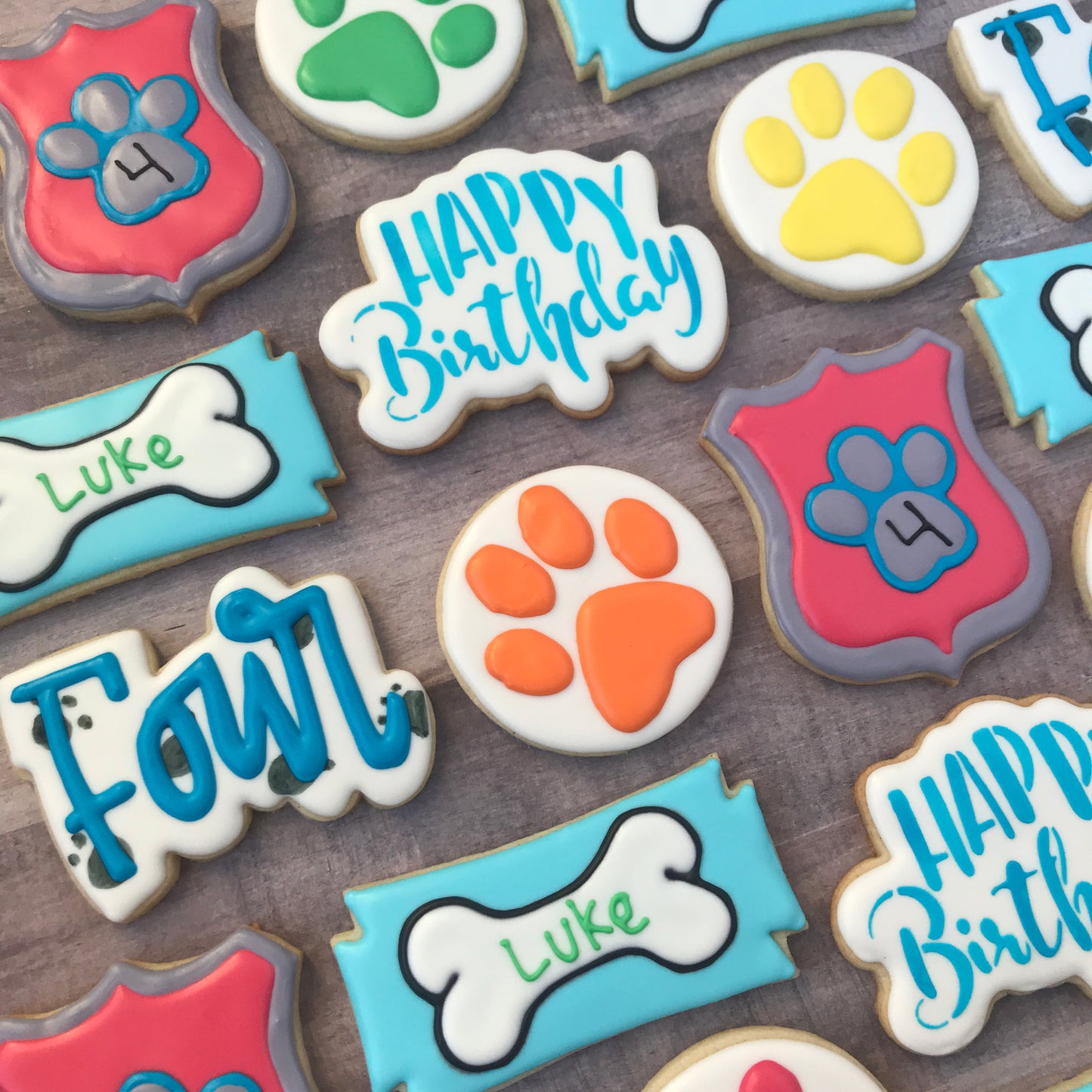 Puppy Paw Birthday set