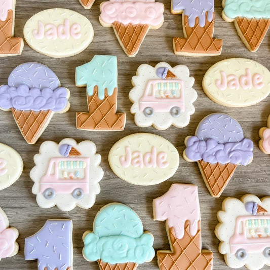 Ice Cream Birthday Cookies