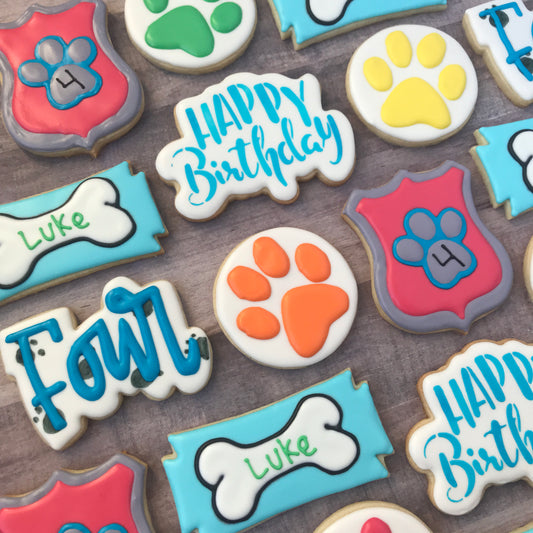 Puppy Paw Birthday set
